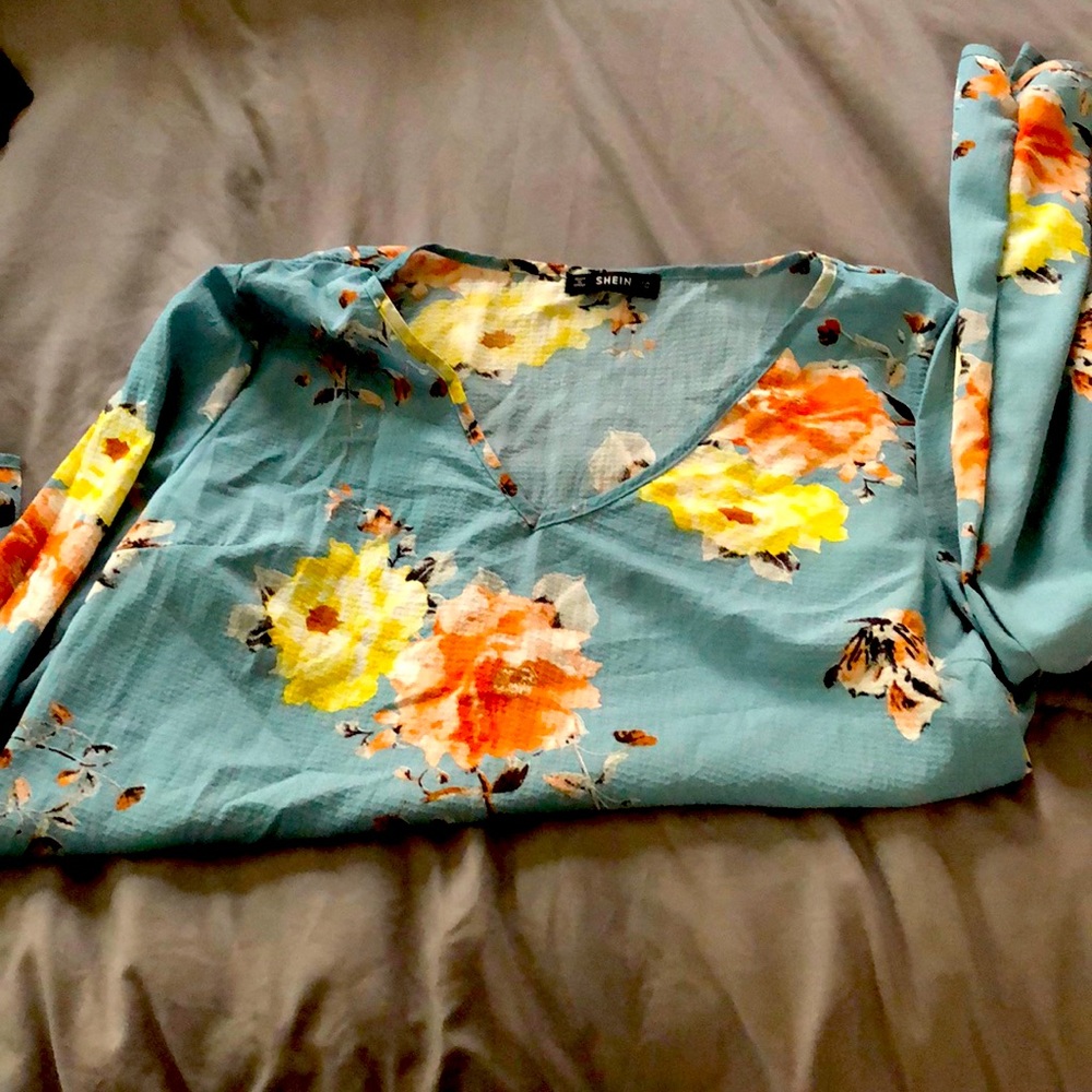Shein Floral Blouse